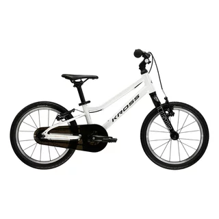Ultra lehké dětské kolo Kross Liftie 16" Gen 009 • 105-125 cm • 5,8 kg - bílá/černá/žlutá/lesk