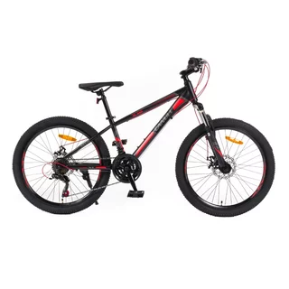 Juniorské kolo Canull XC 240 24" - model 2026 - černá/červená