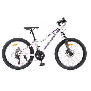 Juniorské kolo Canull XC 241 24" - model 2026 • 137-152 cm - bílá/fialová