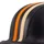 černá s oranžovým a béžovým pruhem