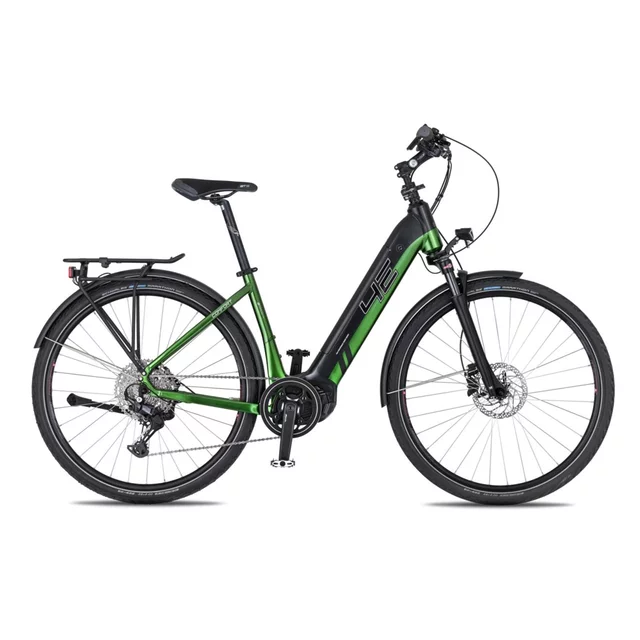 Trekingové elektrokolo 4EVER Comfort Elite 720Wh 28" 10.0 - snake green/black - snake green/black