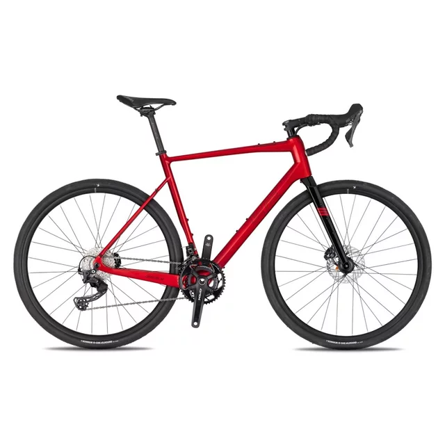 Gravel kolo 4EVER Grizzly Race 28" - model 2026 - titan rainbow - flame red
