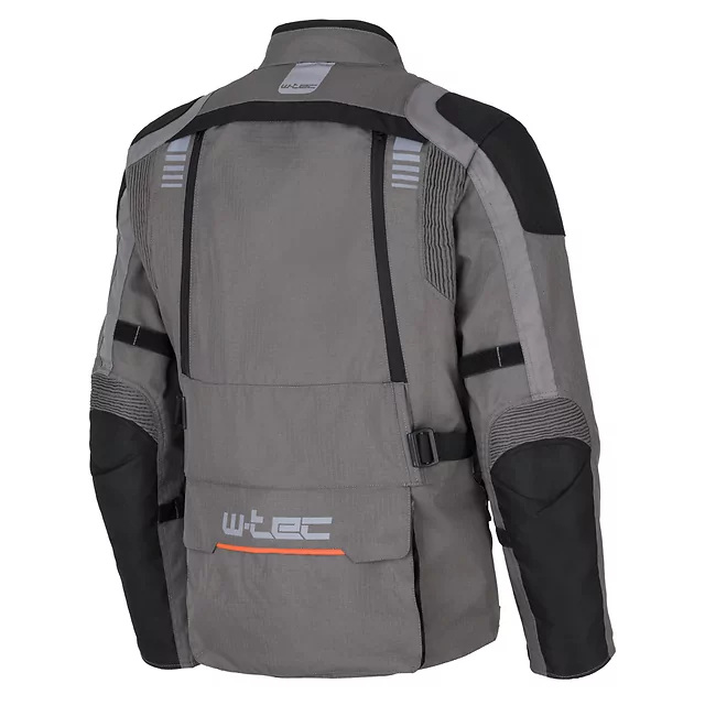 Touringová moto bunda W-TEC Smackton - černo-šedo-oranžová