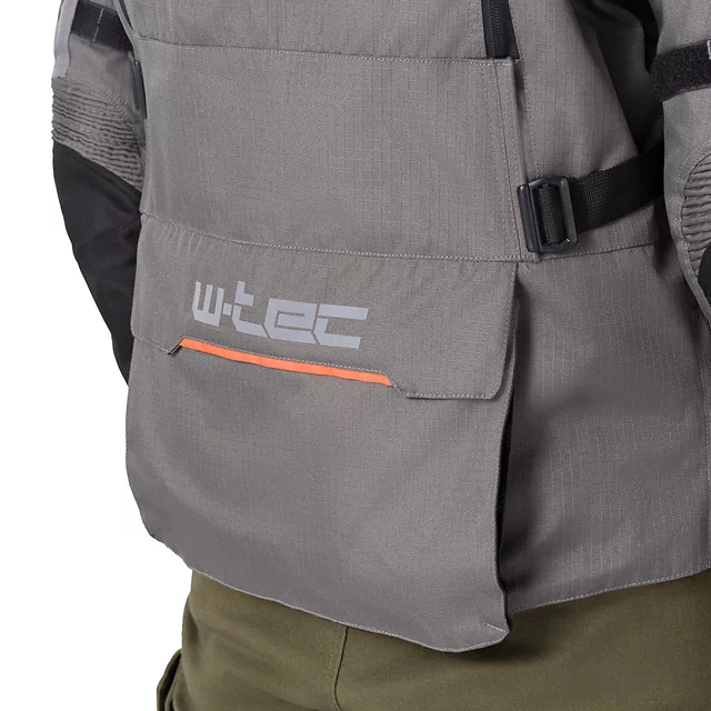Touringová moto bunda W-TEC Smackton - černo-šedo-oranžová