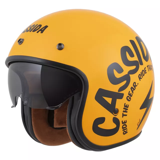 Moto přilba Cassida Oxygen Gear 2.0 žlutá/černá