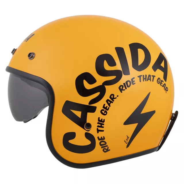 Moto přilba Cassida Oxygen Gear 2.0 žlutá/černá