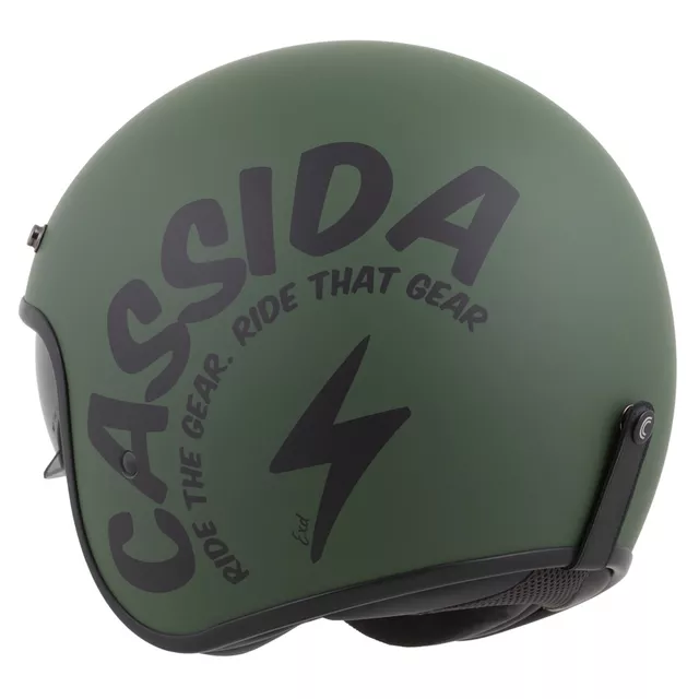 Moto přilba Cassida Oxygen Gear 2.0 zelená matná/černá
