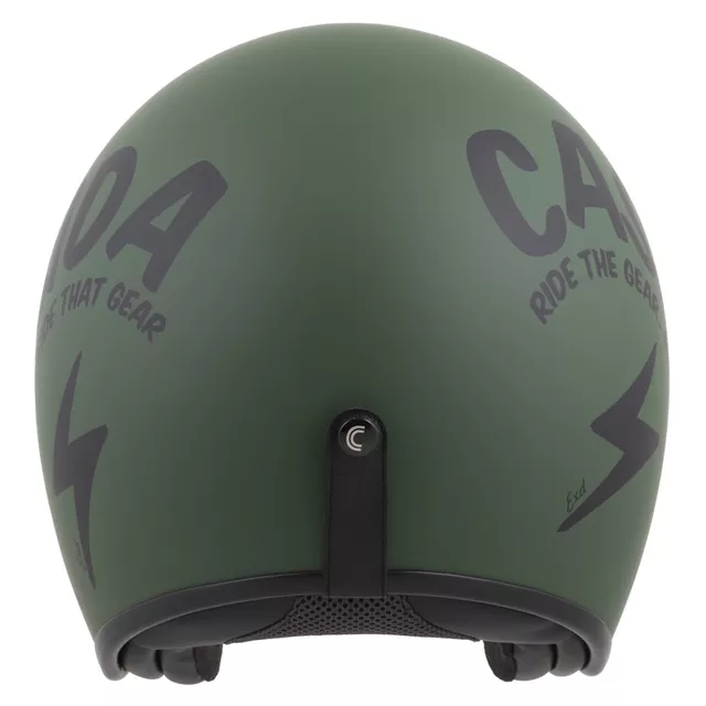 Moto přilba Cassida Oxygen Gear 2.0 zelená matná/černá