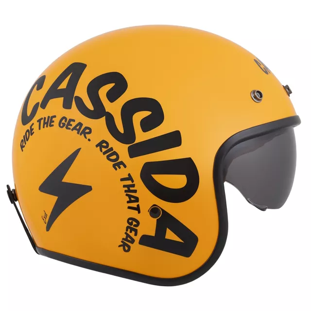 Moto přilba Cassida Oxygen Gear 2.0 žlutá/černá