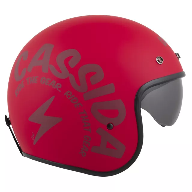 Moto přilba Cassida Oxygen Gear 2.0 červená matná/tmavě červená