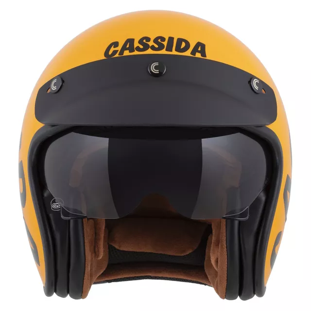 Moto přilba Cassida Oxygen Gear 2.0 žlutá/černá
