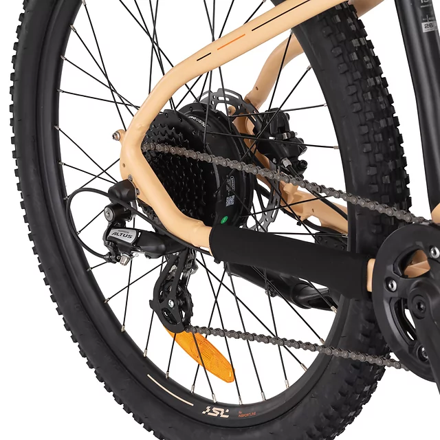 Dámské elektrokolo inSPORTline ISL Atezion 374 Wh 26" - model 2026 • dojezd až 70 km • 142-165 cm - Peach Beige