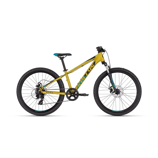 Odlehčené juniorské kolo KELLYS MARC 50 24" 10.0 • 125-140 cm • 11,96 kg - Yellow - Yellow