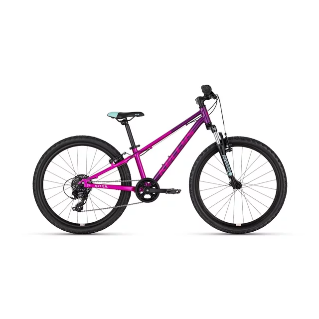 Odlehčené juniorské kolo KELLYS KITER 50 24" - model 2026 • 120-140 cm • 11,4 kg - Ocean Blue - Pink