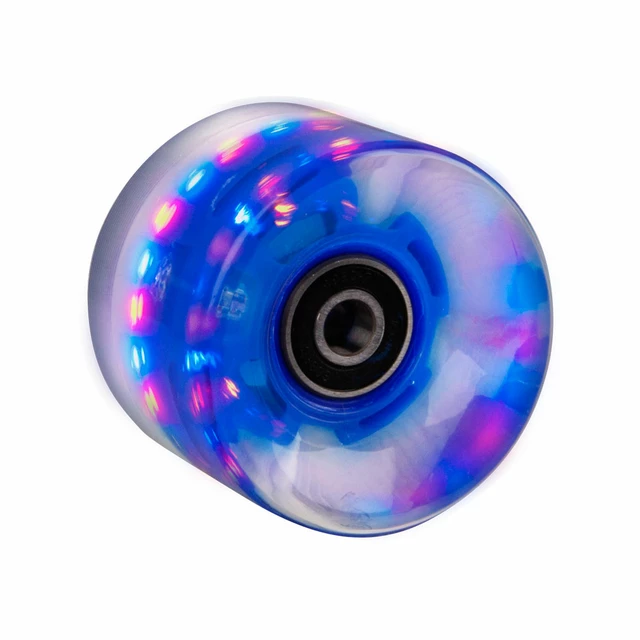 Svítící kolečko na penny board 60*45 mm vč. ložisek ABEC 7 - modrá - modrá
