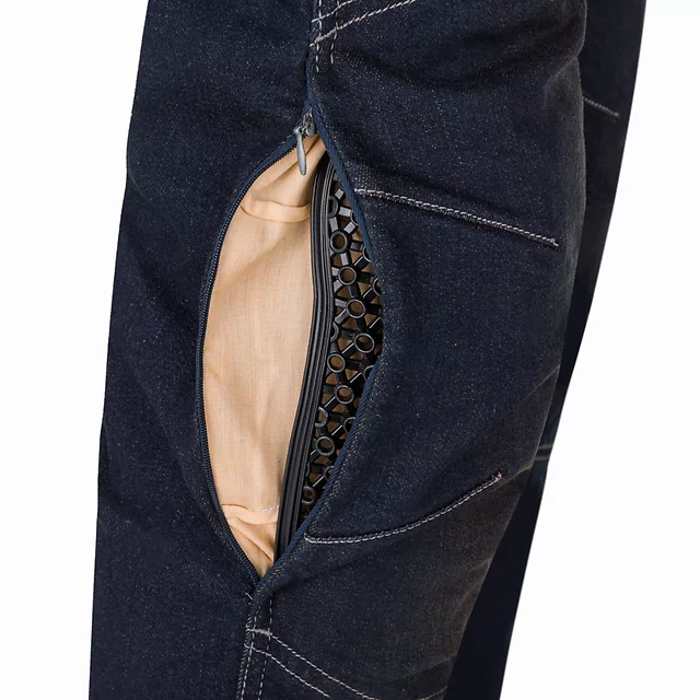 Moto jeansy W-TEC Pawted s nepromokavou membránou - tmavě modrá