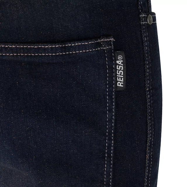 Moto jeansy W-TEC Pawted s nepromokavou membránou - tmavě modrá