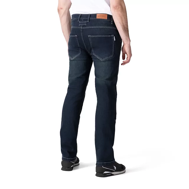 Moto jeansy W-TEC Pawted s nepromokavou membránou - tmavě modrá