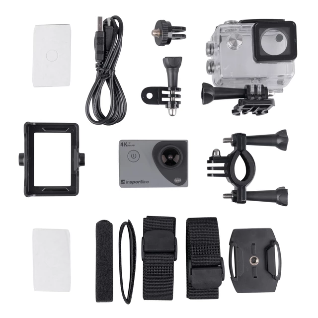 Outdoorová kamera inSPORTline ActionCam III - rozbaleno