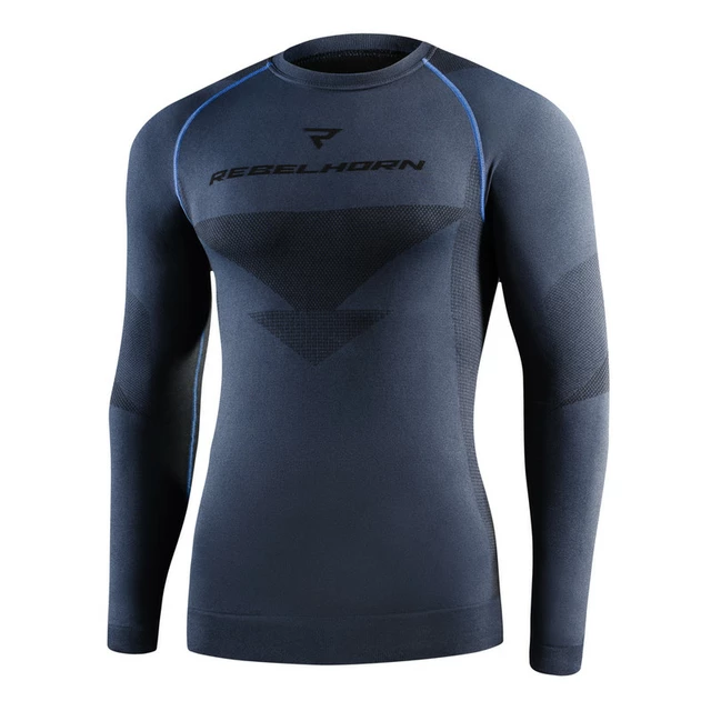 Moto thermo triko Rebelhorn Freeze Jersey - šedo-černá - šedo-černá