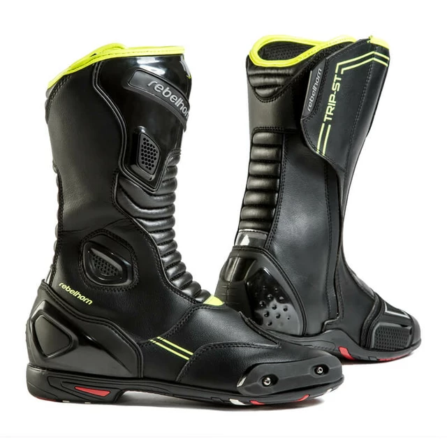 Moto boty Rebelhorn Trip ST CE - 2.jakost - černá-fluo žlutá - černá-fluo žlutá