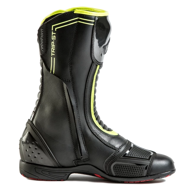 Moto boty Rebelhorn Trip ST CE - 2.jakost - černá-fluo žlutá