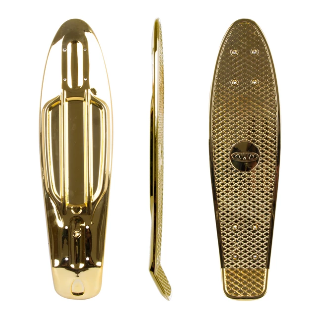 Deska pro penny board WORKER Mirria 22.5*6" - modrá - zlatá