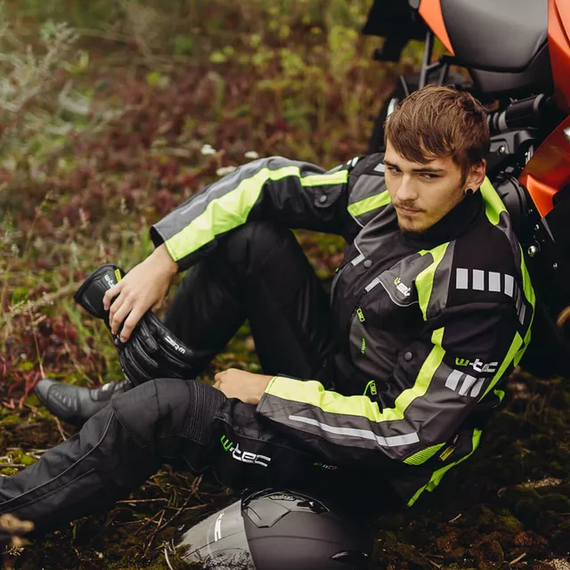 Moto rukavice W-TEC Talhof - černá