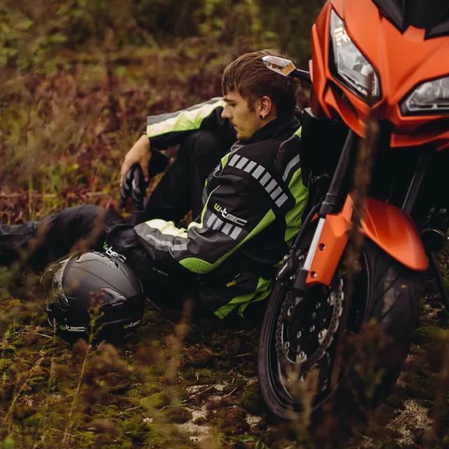 Moto rukavice W-TEC Talhof - černá