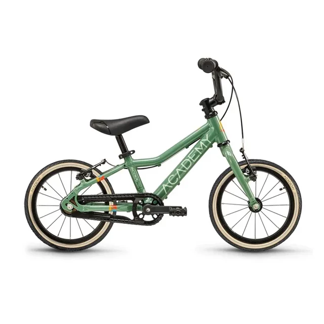 Ultra lehké dětské kolo Academy Grade 2 14" • 95-115 cm • 5,3 kg - červená - zelená