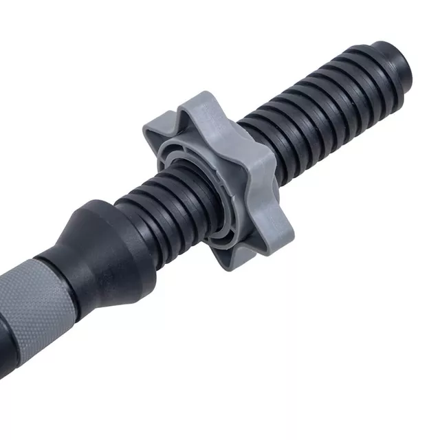 Hřídel na jednoruční činku inSPORTline Plafor 41cm/30mm • plastová • se závitem a objímkami