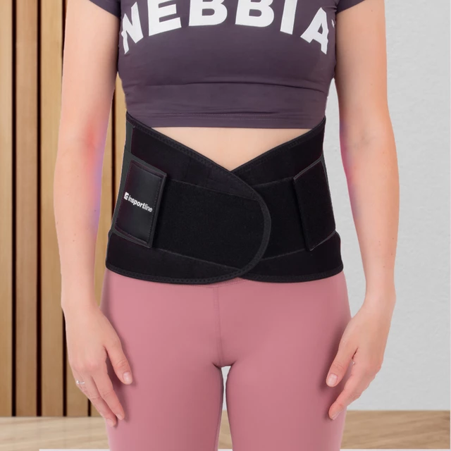Neoprenový pás inSPORTline Waistrim - černá