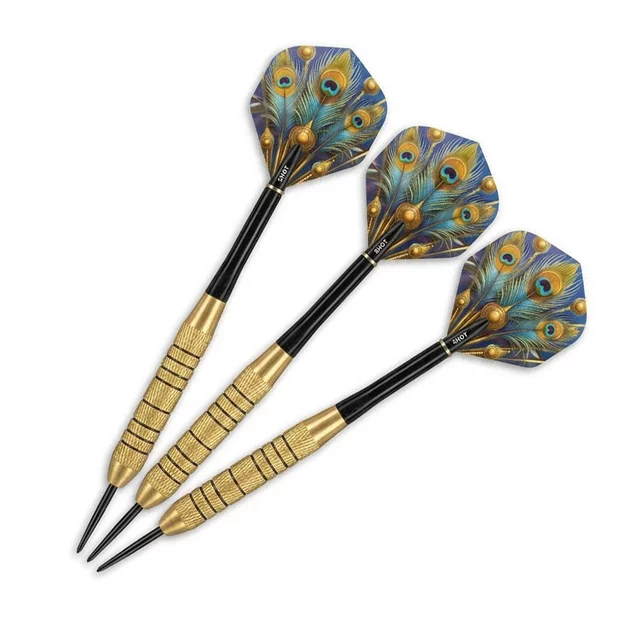 Šipky Shot Solo Brass Plated Value Range steel 3ks