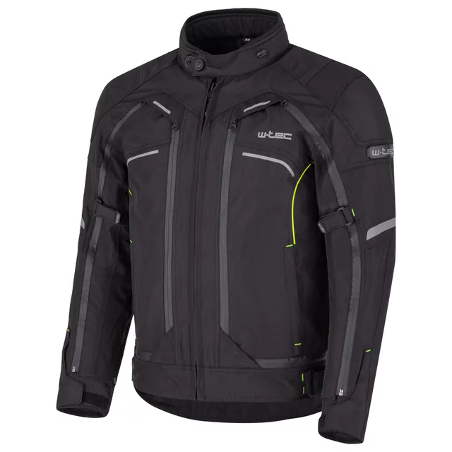 Pánská moto bunda W-TEC Progair - černá-fluo