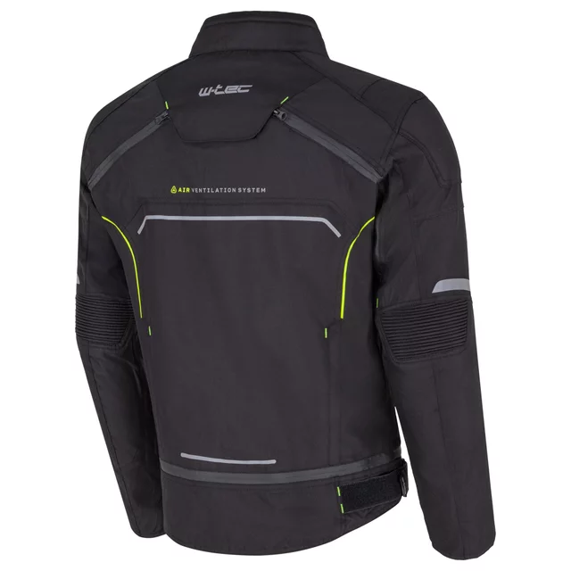 Pánská moto bunda W-TEC Progair - černá-fluo