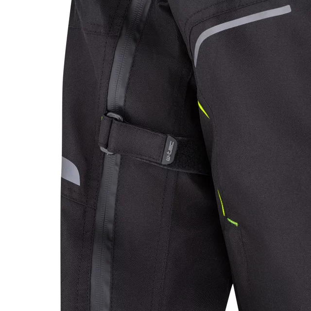 Pánská moto bunda W-TEC Progair - černá-fluo