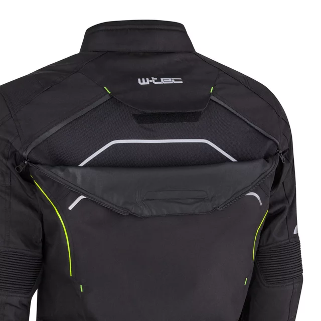 Pánská moto bunda W-TEC Progair - černá-fluo
