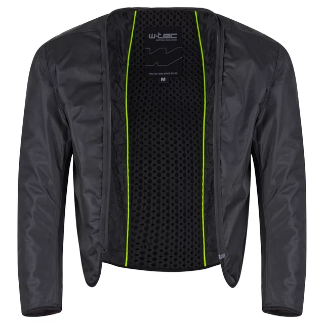 Pánská moto bunda W-TEC Progair - černá-fluo