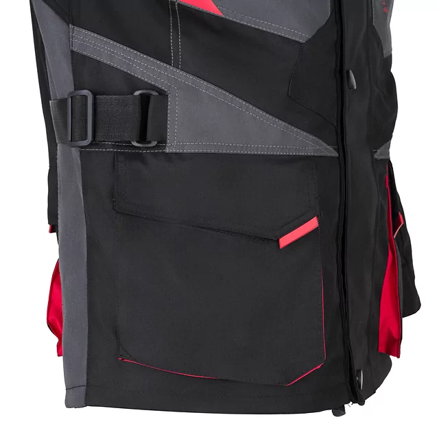 Pánská moto bunda W-TEC Burdys Evo - černo-šedo-zelená