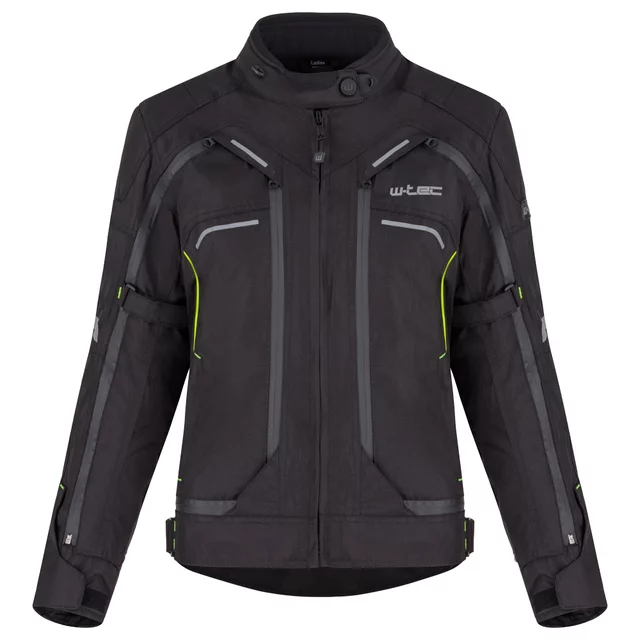 Dámská moto bunda W-TEC Progair Lady - černá-fluo