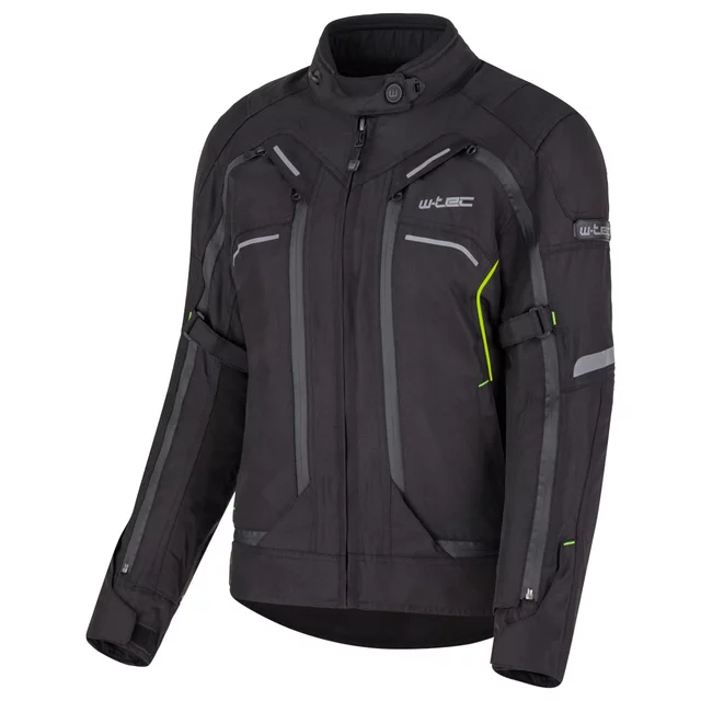 Dámská moto bunda W-TEC Progair Lady - černá-fluo