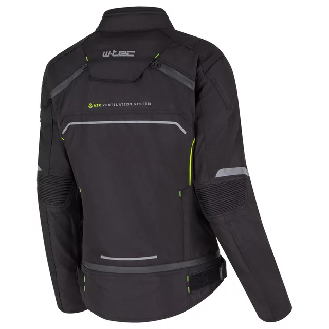 Dámská moto bunda W-TEC Progair Lady - černá-fluo