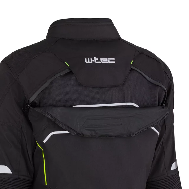 Dámská moto bunda W-TEC Progair Lady - černá-fluo