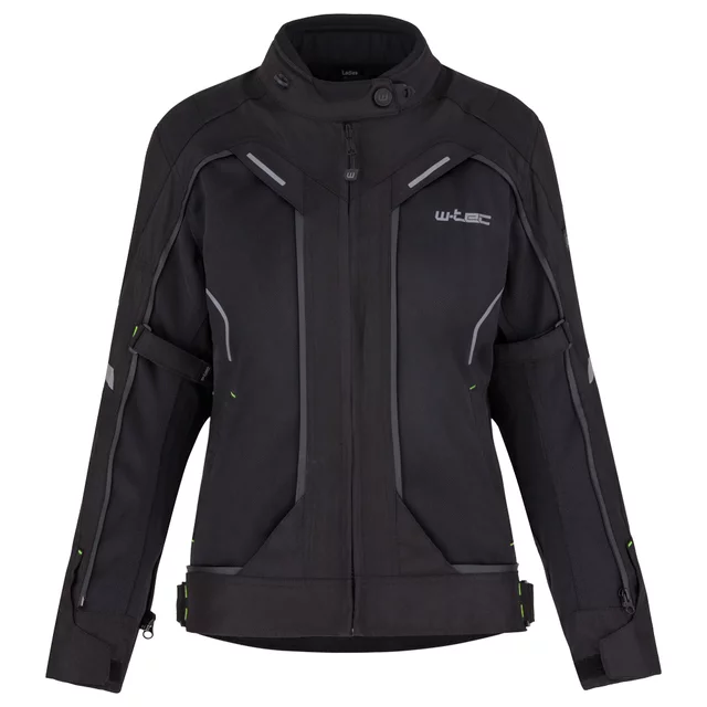 Dámská moto bunda W-TEC Progair Lady - černá-fluo