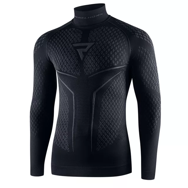Moto thermo triko Rebelhorn Therm II Jersey - černo-červená - černo-šedá