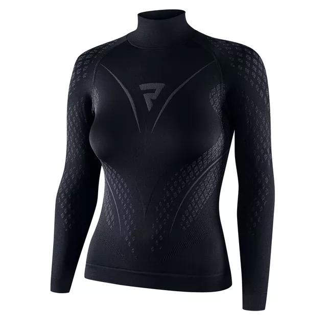 Dámské moto thermo triko Rebelhorn Therm II Lady Jersey - černo-šedá - černo-šedá
