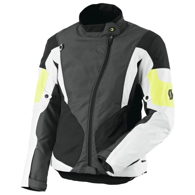 Dámská moto bunda SCOTT Technit DP - černo-modrá - šedo-žlutá