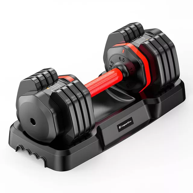Nastavitelná jednoruční činka inSPORTline DuraBell® 6,5-24,5 kg