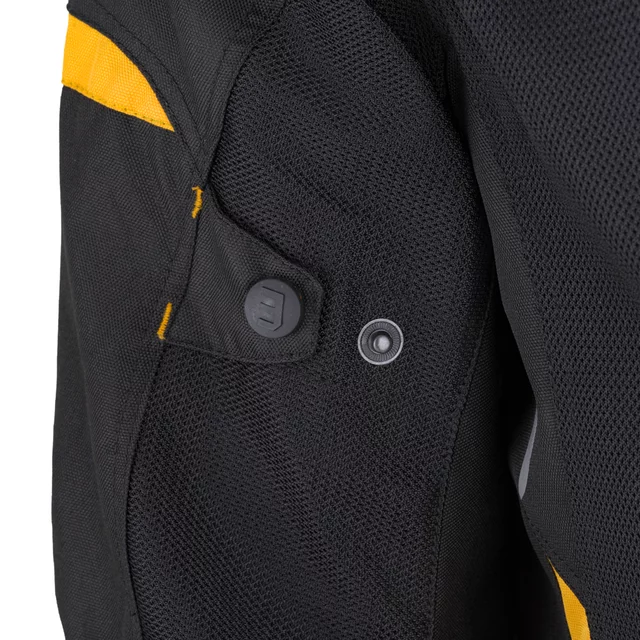 Pánská letní moto bunda W-TEC Tosheck - černo-žlutá