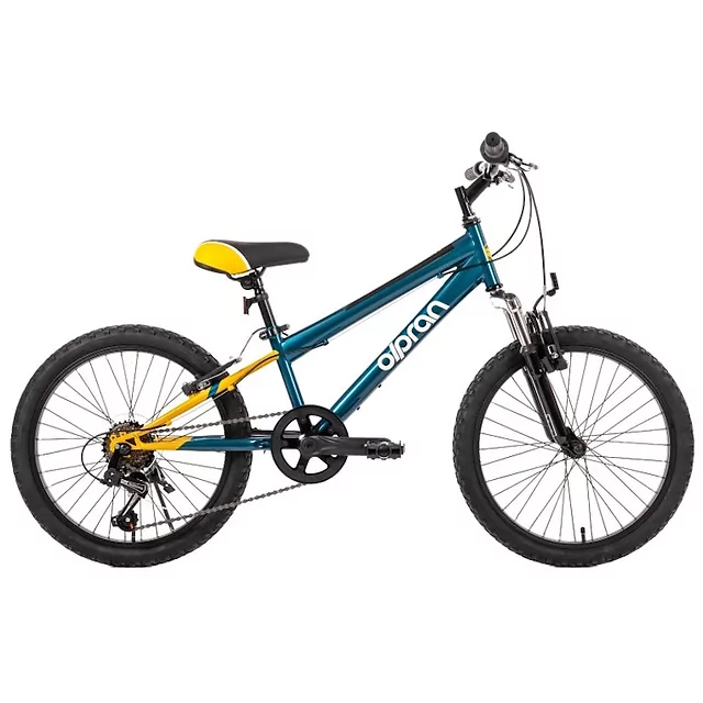 Odlehčené dětské kolo Olpran Agilis 20" - model 2026 • 125-145 cm • 12,4 kg - tmavě zelená/oranžová - tmavě zelená/oranžová